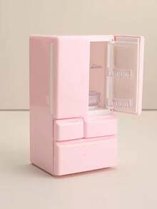 1 pieza Mini Refrigerador de Puerta Doble 1:12 para Casa de Muñecas, Juego de Cocina Miniatura, Decoración Realista de Nevera, Accesorio Creativo para Muñecas, Adecuado para Escena Miniatura, Regalo Perfecto para Navidad, Halloween y Año Nuevo - Multicolor - Ver 1