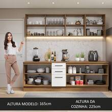 Cocina Integral Completa Modular Madesa Agata 240cm Color Marrón y Blanco 02 - Marrón y Blanco - View 5