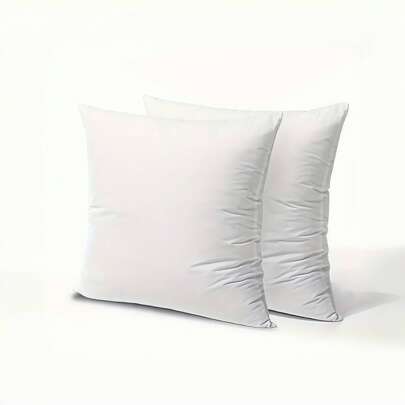 1pc/2pcs/4pcs High Quality Renewable Fiber Flocked Soft Washable Refillable 3D Filled Throw Pillow Insert, Suitable For Sofa, Living Room, Bedroom, Party