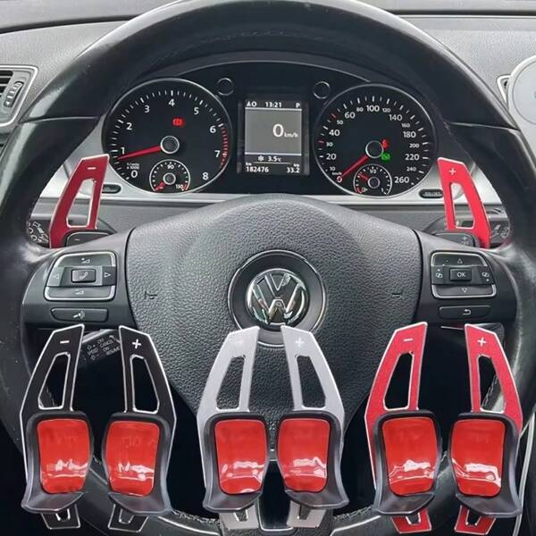 DSG Lenkradschaltwippen Verlängerung Schalthebelabdeckung für VW Golf 5 6 MK6 GTI R Jetta MK5 Passat B6 B7 CC Polo Sharan Tiguan Seat Leon