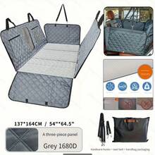 Almohadilla para viaje en el asiento trasero del automóvil con 3 platos desmontables huecos, apta para todos los automóviles y SUV, adecuada para mascotas de hasta 300kg - Multicolor - Ver 4