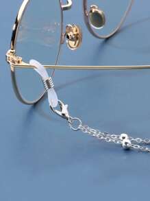 1 pièce Accessoires de voyage essentiels Ailes d'ange de plage avec chaîne de perles pour femmes, indispensable pour l'été (lunettes de soleil, lunettes de lecture, antidérapantes)