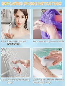 Estropajos de baño con textura 3D con diseño de escamas de pez, suaves con la piel, herramienta de limpieza para el baño, esponja con forma de pez adorable, piedra pómez suave para fregar, esponja de baño estacional para bañarse, nadar, limpiar, esponja de baño con relieve, esponja de baño suave, herramienta de fregado doméstico, exfoliación indolora, de vuelta a la escuela