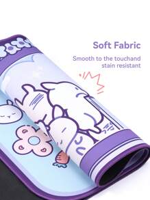 GeekShare Tapis de souris multifonctionnel simple et pratique avec un design mignon de lapin animé