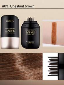 1支一次性白发遮盖笔，快速遮盖白发根，黑色/深棕色/浅棕色可选，男女通用，便携式 - 彩色 - 查看 7