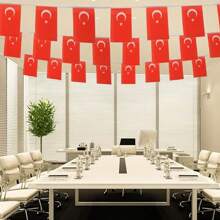 Turkey Flag, (Hand Waved Flag) Turkey Mini Flag, Holiday Event Flag Conference Room . Classroom . Garden . Holiday Grand Opening Bar Sports Club Decoration (Turkey)
