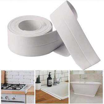 Self-Adhesive Silicone Gap Filler Waterproof Tape For Kitchen Sink, Bathroom Shower Caulk, Toilet Sealant Strips