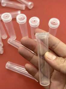 50/30/20/10/5pcs Flower Water Tubes 2.8 Inch Plastic Water Tubes For Flowers Floral Vials With Caps For Decoration Flower Arrangement Gifts Birthday Graduation