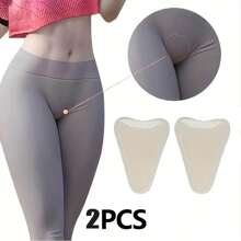 4pcs Women's Silicone Anti-Exposure And Embarrassment Yoga Pants Tennis Clothes Private Protection Stickers Self-Adhesive(1/2/4pcs)