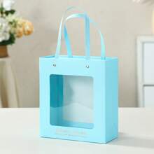 1 Stück Premium Geschenkbox mit klarem Fenster, Andenken Verpackungsbox für Geburtstagspräsente