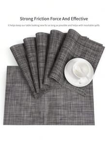 Placemats - Waterproof, Heat-Resistant, Non-Slip, Easy-To-Clean Table Pads For Coffee, Dining, And Household Decor - Solid Color, Room Decoration, Bowl Plate Mat, And Table Protector