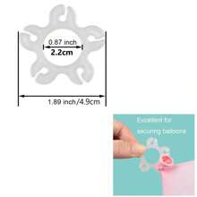 5/10/20/30/50PCS Balloon Clips, Balloon Arch Bracket Buckle,Balloon Connectors Clip Holders For Decor Balloon Arch Column Stand Garland Birthday Wedding Decorations Mother's Day Graduation