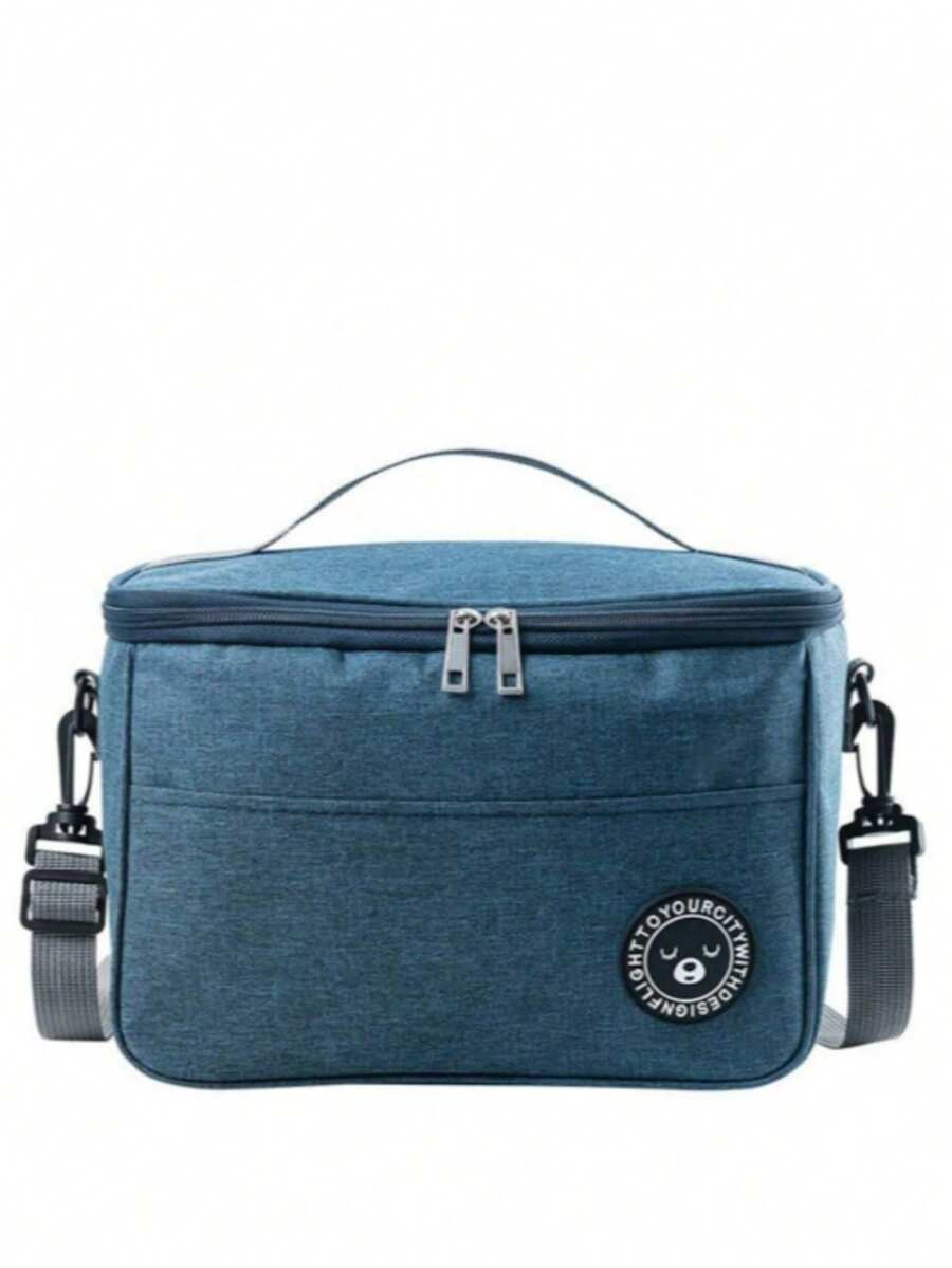 带有熊图案的保温午餐袋 - 防水便携，适合学校和办公室 - 让您的食物保持新鲜美味（熊标签图案将随机发送）