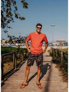 KuaiLu Men's Yoga Mat Leather Flip Flops With Arch Support Comfortable Cushion Walking Thong Sandals Slip On Indoor Outdoor