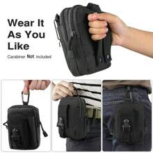 Sac de taille de téléphone durable Sac banane tactique Camouflage Pack de sport extérieur Course Pochette de rangement multifonctionnelle