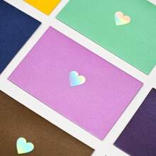 Busta in stile INS, laser e laminatura a caldo, con cuore e perla, carta premium spessa, piccola busta di lusso, materiale per confezione di biglietti, piccola busta