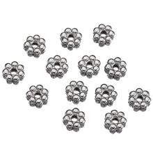 50pcs Flower Shaped Metal Beads, Stainless Steel Snowflake Spacer Beads For Jewelry Making, DIY Bracelet - Bead - View 14