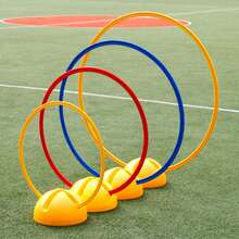 30cm/40cm Portable Agility Training Rings, Football Speed & Agility Training Equipment - Multicolor - View 4
