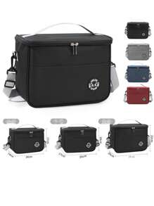 1pc New Insulated Bag Picnic Lunch Bag Handbag Backpack To Bring Food To Work Lunch Bag Fresh-Keeping Bag Lunch Box Bag Ice Cube Folding Ice Pack Thickened Insulated Bag Picnic Lunch Handbag To Bring Food To Work Lunch Out Fresh-Keeping Bag Convenient To Travel Portable Men And Women Daily Necessities