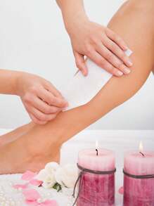 100 Meter New Hair Removal Roll Paper Disposable Beauty Hair Removal Paper Hair Removal Roll Wax Paper Honey Wax Non-Woven Fabric 50 Pieces