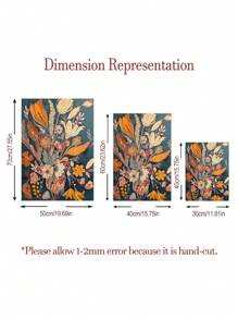 2 Pieces Maillard Canvas Art Painting Pink Flowers Art Posters Botanical Hanging Picture Wall Prints Aesthetics Wall Arts Vintage Wall Artwork Living Room Wall Decor No Frame