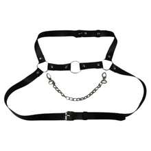 قلادة سلسلة جسم للحفلات الجريئة قطعة واحدة، قلادة معلقة بأسلوب بانك، إكسسوار حزام صدر للرجال، إكسسوار حزام خصر للقميص، إكسسوارات خريف-شتاء، مناسبة للمراهقين والشباب والرجال، للاستخدام اليومي والرياضي والخارجي والعطلات والهدايا والأعياد