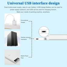 New LED Copying Table, USB Drawing Board,Light Box Drawing Pad,Transparent Copying Table For Sketching, Animation Art Kits For Adults - White - View 7