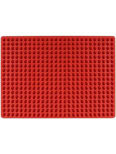 468 Mulden Antihaftbackmatte aus Silikon, hitzebeständige Backunterlage, Mini-Halbkugelform-Hundeleckchen-Backform für Hundeleckchen, Schokolade