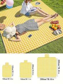 1 Piece Outdoor Picnic Mat, Portable Thickened Camping Mat, Beach Moisture-Proof Mat, Tent Ground Mat, Waterproof Lawn Mat, Travel Blanket For Indoor And Outdoor Family Games.