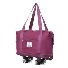 1pc Wheeled Travel Bag, Expandable Three-Layer Two-Layer Four-Layer Folding Duffel Bag, Backpack Spare Travel Bag, Detachable Roller Travel Bag, Duffel Bag, Foldable Wheeled Travel Bag For Travel Or Business Trip, Student School Bag For School School Accessories School Stuff - Multicolor - View 27