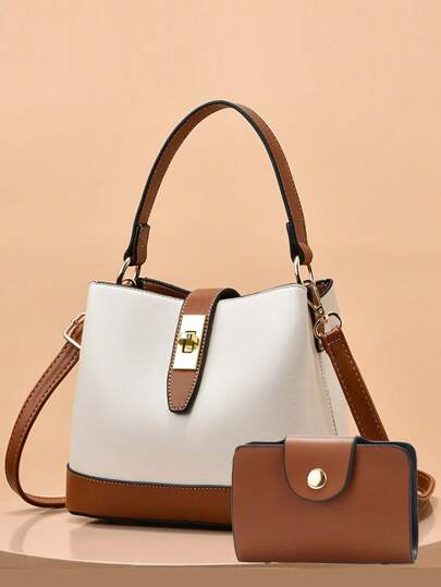 مجموعة من حقيبتين يدوية للنساء ، حقائب كتف بتصميم جديد وعصري بألوان متنوعة شنطه جامعه شنط جامعات شنطة ظهر للسفر حقيبه جامعه