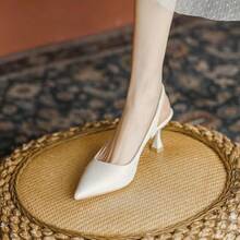 Women Heeled Sandals - 黑色[5CM] - 查看 4