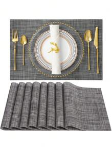 Placemats - Waterproof, Heat-Resistant, Non-Slip, Easy-To-Clean Table Pads For Coffee, Dining, And Household Decor - Solid Color, Room Decoration, Bowl Plate Mat, And Table Protector