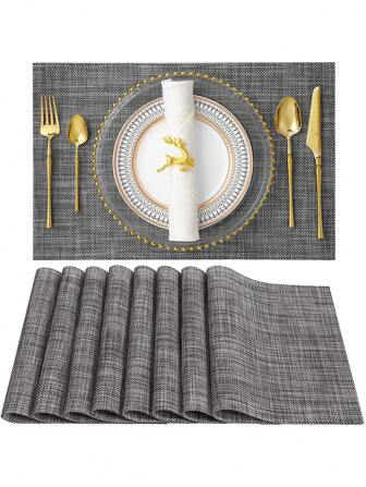 餐垫 - 防水、耐热、防滑、易清洁的咖啡、餐饮和家居装饰桌垫 - 纯色、房间装饰、碗盘垫和桌面保护垫