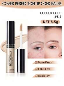 the SAEM El Saem Corrector, Opciones de Colores Múltiples, Cubre Marcas de Acné y Ojeras, Ilumina el Cutis, 6,5g - #0.5 Beige hielo - View 2