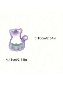 50PCS Purple Cartoon Funny Little Spirit Cat Creative Sticker Waterproof PVC Decorative Scrapbook Notebook Phone Case DIY Gift Collection Decal - Multicolor - View 5