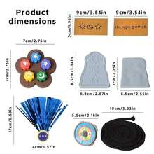 6pcs Gonggi Jack Game, Traditional Folk Picking Up Pebbles Game Props - Multicolor - View 2