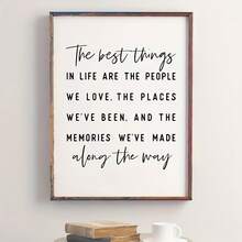 1pc The Best Things In Life Inspirational Quote Positive Quotes Best Friend Gift For Family(Comes Without Frame) Eid Al-Adha Mubarak - Multicolor - View 10