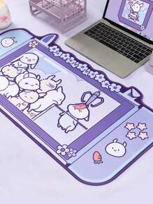 GeekShare Tapis de souris multifonctionnel simple et pratique avec un design mignon de lapin animé