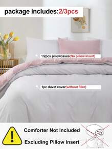 2/3pcs Romantic French Style Duvet Cover Set, Supersoft & Timeless Elegant All-Season Bed Layer, Chic Lovely Decorative Bed Sprea Bed Cover For Bedroom Dorm, Oeko-Tex Certified