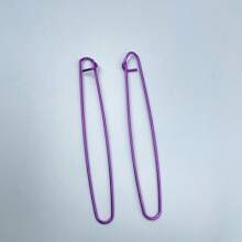 Large Aluminum Knitting Safety Pins - Colored, Easy Grip, Suitable For Sweater Tagging And Crochet Projects, Anti-Drop Safety Lock Design, Crossstitch Sewing Pins