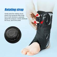 1pc Ankle Brace Support For Men & Women, Recovery From Sprained Ankles With Metal Springs, Stabilizing For Running, Basketball, Volleyball Gym Accessories