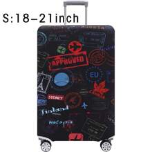 Luggage Cover Travel Case Cover For 18 To 32 Inch Luggage Protector Cases For Outdoor Travel Business Fashion Graphic Pattern For Men Women Travel Accessories Polyester Suitcase Elastic Dust Covers Student Back To School Stuff, Ideal For Outdoor And Holiday Travel, Luggage Protection|Vibrant Design|Elastic Fit, Luggage Travel Accessories
