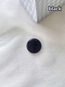 1pc Solid Color Expandable Mobile Phone Stand, Cute Transparent Phone Holder, Foldable Phone Stand With Transparent Base, Phone Accessories In Dopamine Colors Compatible With IPhone, Android Phone, Gift For Birthday, Family, Friends Push-Pull Phone Grip