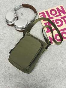 Men Mini Shoulder Bag Crossbody Bag Wallet Phone Pouch - Multicolor - View 15