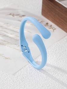1pc Women's Fashionable Minimalist Candy Color Cute Unique Openable Bracelet, Suitable For Matching And As Gift - Openable Bracelet - View 6
