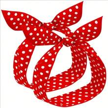 2/4pcs Polka Polka Dot Headband Suitable For Girls And Women, Vintage Bandana (Red, Black, White) Printed Headband From The 1950s, Cute Bow Dots, Hair Accessories For Women's Daily Use Turban Headband Sweatband