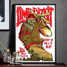 1 Piece Unframed Pop Posters Wall Arts Limp Bizkit Poster Poster Paper Print Home Living Room Bedroom Entrance Bar Cafe Art Painting Decoration