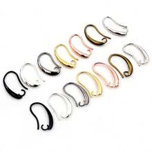 20pcs 13x19mm Copper Material French Small Earring Hooks DIY Earrings Jewelry Making Accessories Findings - Earring Hooks - View 2