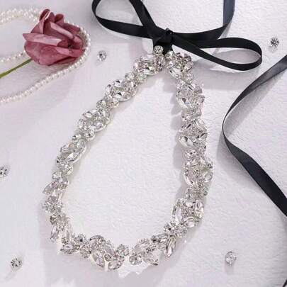 1 pieza Cinturón de boda para bodas, tocado, falda, decoración de cinturón para jeans